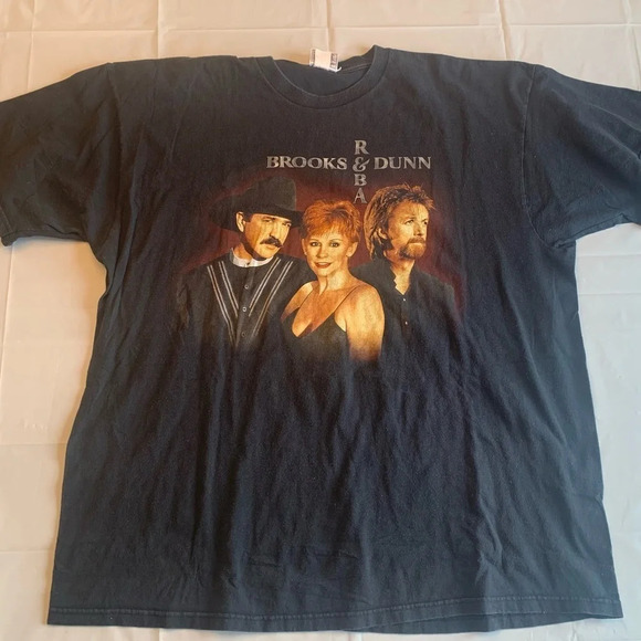 Vintage Brookeโs and Dunn and Reba 1998 tour shirt size  XXL - Picture 1 of 7